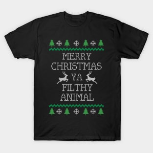 Merry Christmas Ya Filthy Animal T-Shirt